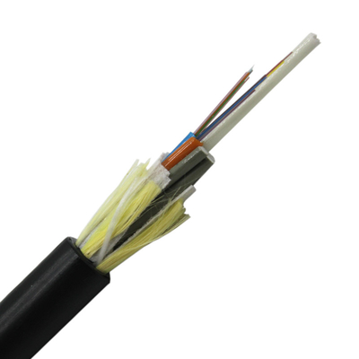 One Loose Tube 12 Core 24 Core Fiber Optic Cable 1km ADSS Outdoor Aerial Light