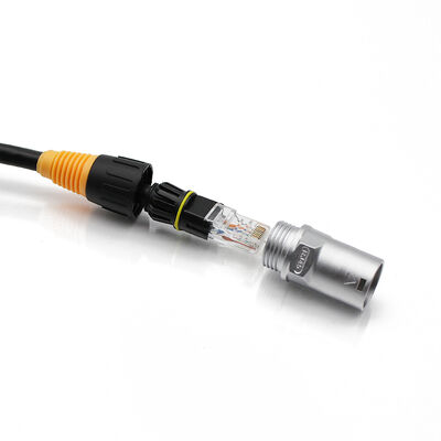 Outdoor Waterproof Ethernet RJ45 Male/Female Signal Connector Kit for Harsh Weather Conditions
