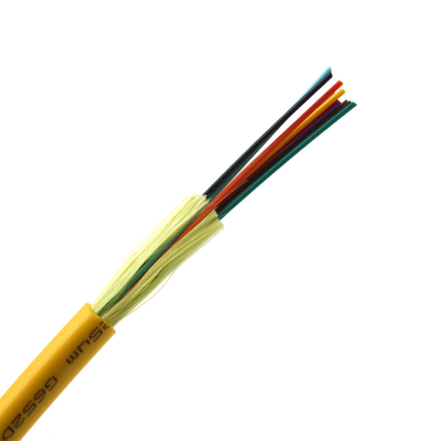 iç mekan 12 Çekirdekli Fiber Optik Paket Kablosu GJFJV 4B1 Optik Kablo 4-12 Çekirdekli Tek modlu