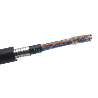 Çin Üreticisi Fiber Optic Kablo İnternet 48 çekirdekli Fiber Optic Drop FTTH Kablo GYTY53-24 Optik Kablo