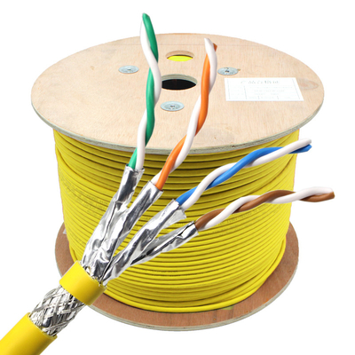 Yüksek Hızlı Veri Merkezi için Dönüştürülmüş Çift Bakır İletici Cat8 SFTP Ağ Ethernet Kablosu