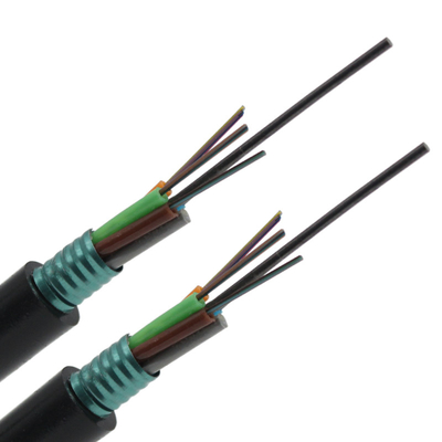 PE Siyah Dış Ceket GYTS GYTA Fiber Optic Kablo 1-144 Hızlı İletişim için çekirdek