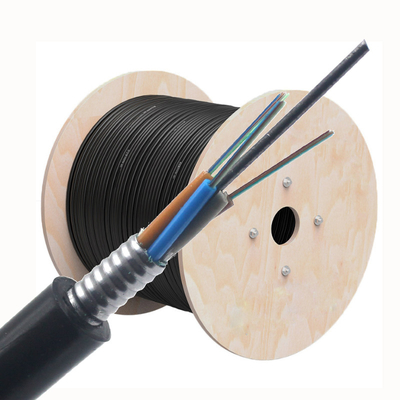 GYTA Tek Modlu G652D Fiber Optik Kablo Çoklu gevşek tüplü Kavşaklı Çelik Optik Kablo