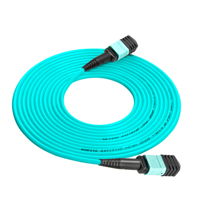 8 çekirdek 12 çekirdek 16 çekirdek OM4 Fiber Optic Patch Cord Mpo Mtp Patch Cord Polish Type UPC To UPC