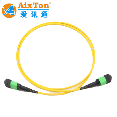 LC OM3/OM4 8/12/24f G657A1 MPO/MTP Fiber Optic patch cable 1M CE Manufacturing
