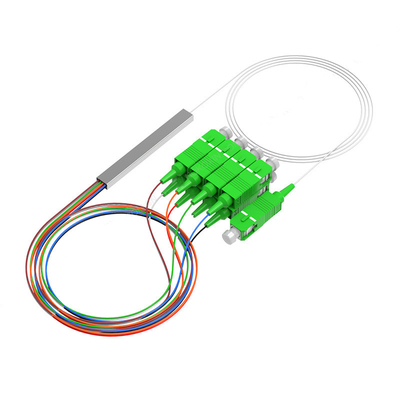 Mini Tipi Çelik Tüp 1*8 Sc/Apc Optik Fiber Splitter 0.9Mm G657A Fiber PLC Ftth Splitter
