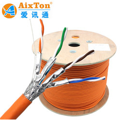 OEM Ftp Stp Sftp Ağ Cat7 Lan Kablosu 1000ft 305m Roll 23awg Box ile
