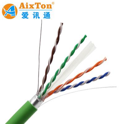 1000ft LAN Kablosu Cat 6A UTP Ağ Kablosu FTP 23AWG Bakır Cat6A ile Cctv Kamera Ethernet Kablosu