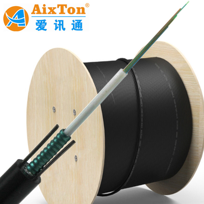 GYXTW 12 Çekirdek 6.0mm 7.0mm 8.0mm Yuvarlak Fiber Optik Kablo Tek Mod 9/125 8 Fiber ile Gürültülü Çelik Zırhlı Davul