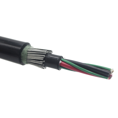 48 Fiber Count GDTA GDTS Endüstriyel Fotoelektrik Hibrit Optik Fiber Kablo Çelik bant/Alüminyum bant zırh tabakası ile