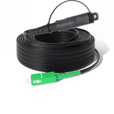 12 çekirdekli PVC/LSZH kablosuz fiber optic patch cord SC/APC Line Opti Kablolar için önceden belirlenmiş kablo Opti Tap FTTH iletişim