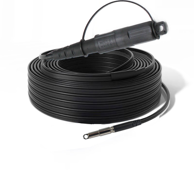 LC Bağlantı Tipi FTTH Corning Simplex Su geçirmez Optik Fiber Patch Kablosu APC Zırhlı Patch Kablosu LSZH Kablo Ceket Malzemesi