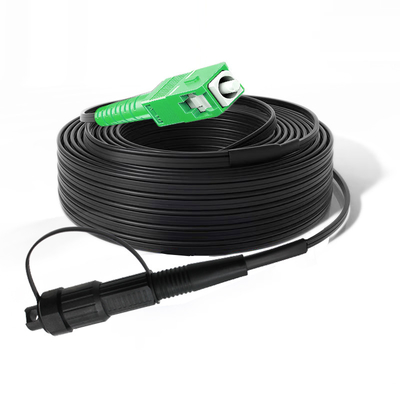 LSZH Su geçirmez Opti-tap Corning LC APC Bağlantısı G657A1 G657A2 Tek Mod Flat Drop Kablosu ile Fiber Optic Patch Kablosu 3m