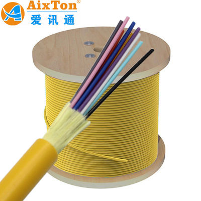 GJFJV/GJFJH 8/12/24 SM Fiber İç Mekan Dağıtım Kablosu, FTTH İletişim Kabloları için G652D/G655/G657 ile