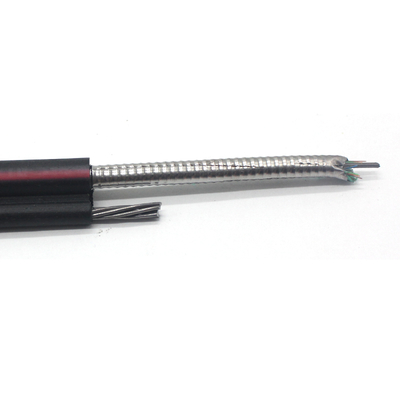 GYTC8S Şekil 8 Fiber Optic Kablo 48/72/96 Çekirdek Siyah PE İletişim için Dış Ceket
