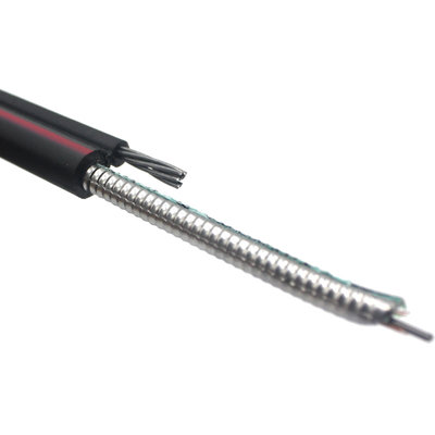 Dış Mekan Tek Modlu 4/6/8/12/24/48 Çekirdekli Fiber Optik Kablo GYTC8S GYTC8A GYFTC8S Havai FO Kablo İletişim için