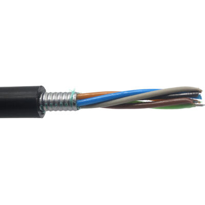 GYTS Fiber Optik Kablo 24 48 Çekirdek Dış Mekan Çelik Zırhlı Tek Modlu G652D Fiber Optik Kablo