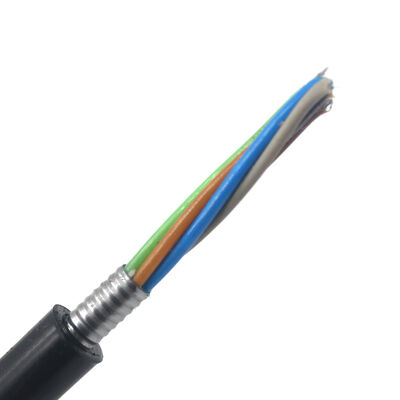 Zırhlı Açık Açık Doğrudan Mezar Kablosu Fiber Optic Kablosu GYTS GYTY53 12 çekirdek katmanlı
