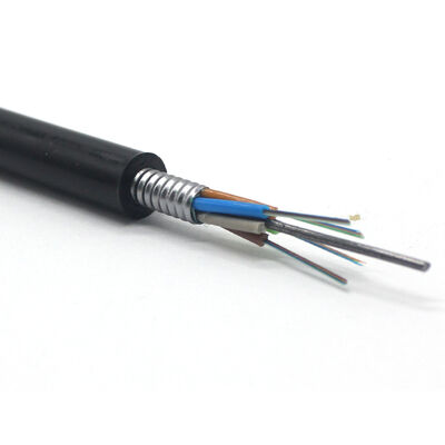 GYTS GYTA53-24B1 Çelik bant zırh ve LSZH kablosu ile yeraltı için CE sertifikalı fiber optik kablo