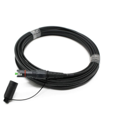 Dış IP68 Su geçirmez SC/APC Tek modlu Fiber Patch Cord 1 Core FTTH Bağlantı için Corning ile uyumlu