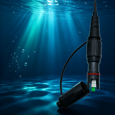 FTTH Zırhlı SC/APC 5.0 Black Corning Su geçirmez Fiber Optic Patch Cord Drop Kablo FTTH Kablo