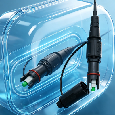 IP68 Su Geçirmez 1 Çekirdek Zırhlı Corning Fiber Optik Yama Kablosu Optik Fttx FTTH Uyumlu Corning Optitap Sc/APC Konektörü