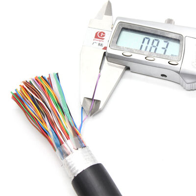 CAT3 Telefon Kablosu 25 30 50 100 200 Çift Telefon Kablosu 0.4mm 0.5mm 0.6mm Bakır Çok çiftli Kablo