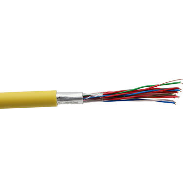 CAT3 Telefon Çok çiftli Kablo 25 30 50 Çift 0.4 0.5 0.6mm Bakır çekirdek Kapalı Dışarı Telekom Kablo