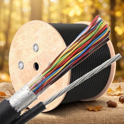 Cat3 Açık hava telefon kablosu çelik tel 100 çift 200 çift 50 çift