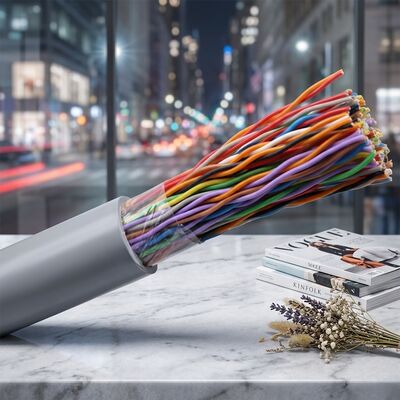 Cat3 OUTDOOR Telephone Cable with steel wire 100pair 200pairs 50 Pair 