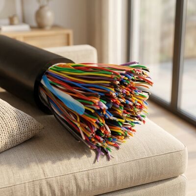 Cat3 UTP 16 Çift Telefon Kablosu 24AWG Saf Bakır İç Mekan Dış Mekan İletişim